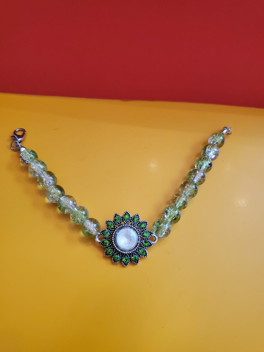 Chaton olivine Bracelet