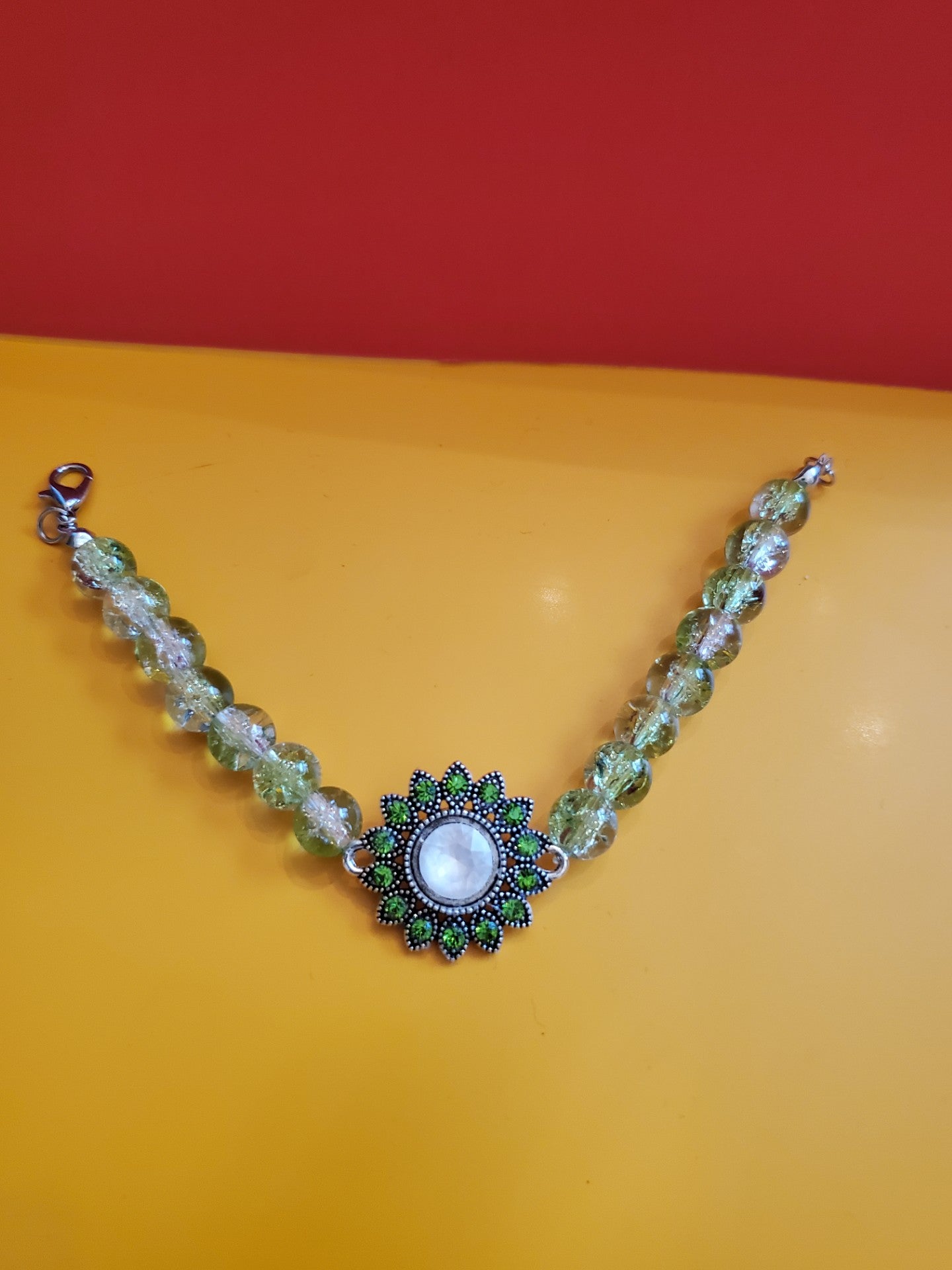 Chaton olivine Bracelet