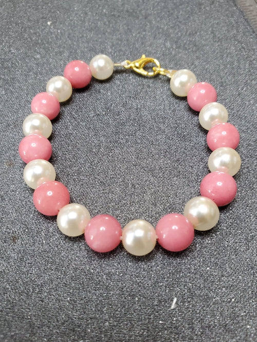 Beautiful and fun pearls and glass beads bracelet - Arts & Scraps
