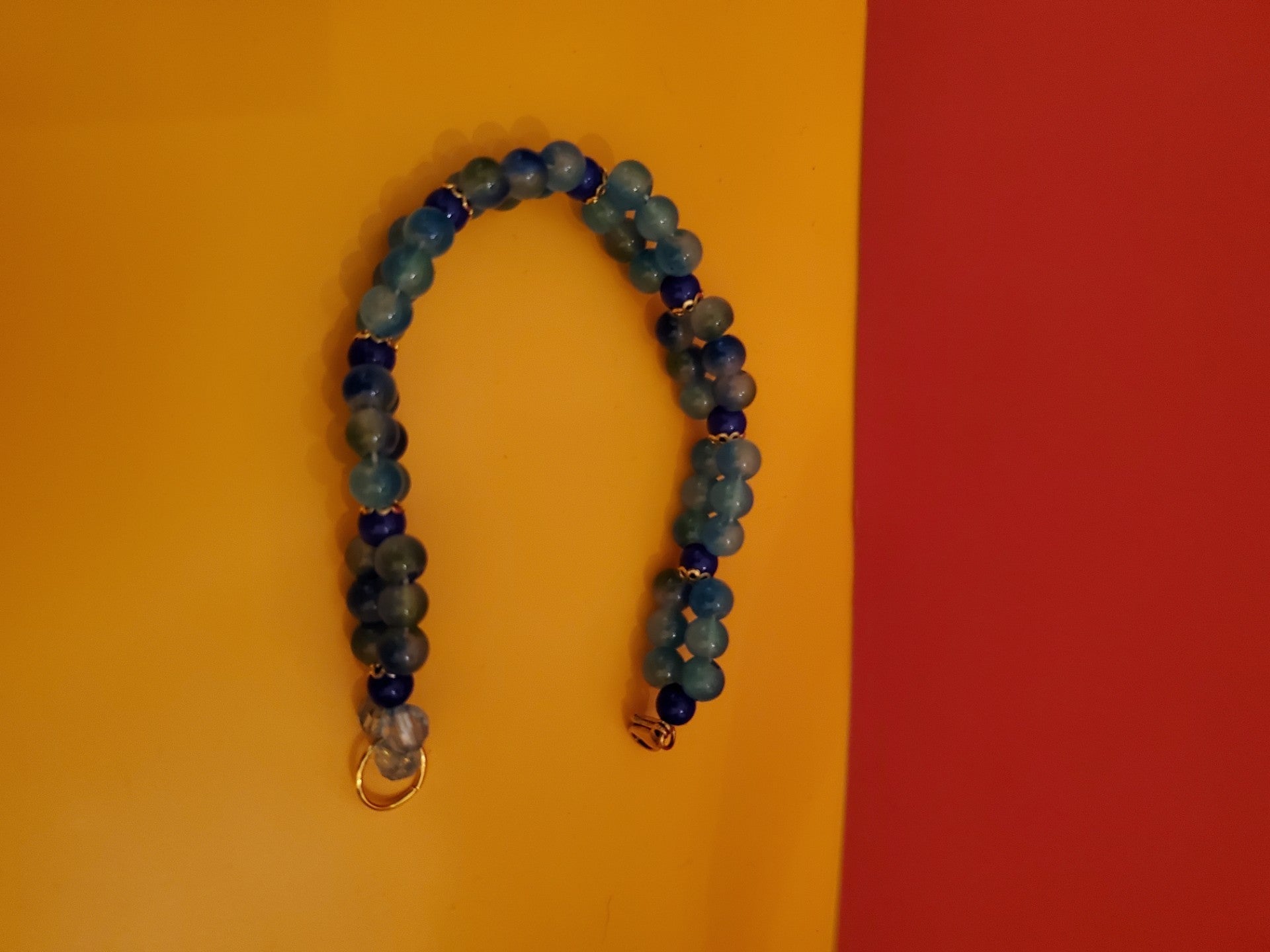 Blue/aqua bracelet - Arts & Scraps