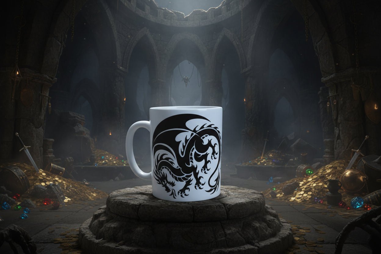 Dragon mug 12 oz - Arts & Scraps