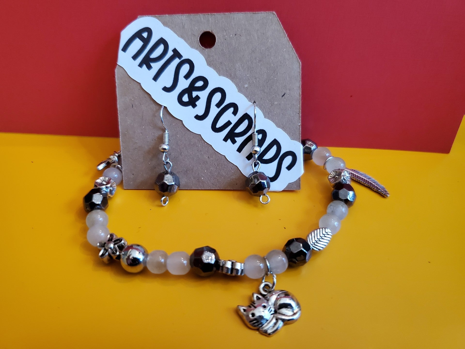 Earrings and Bracelet - Arts & Scraps