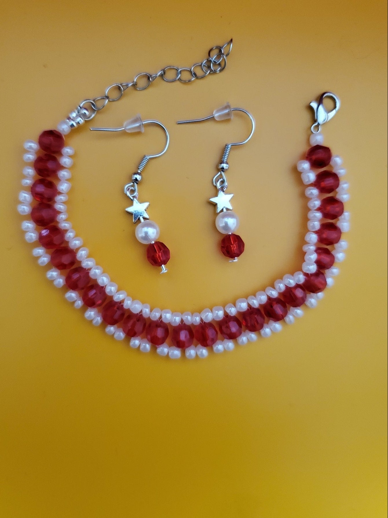 Elegant bracelet earring set - Arts & Scraps