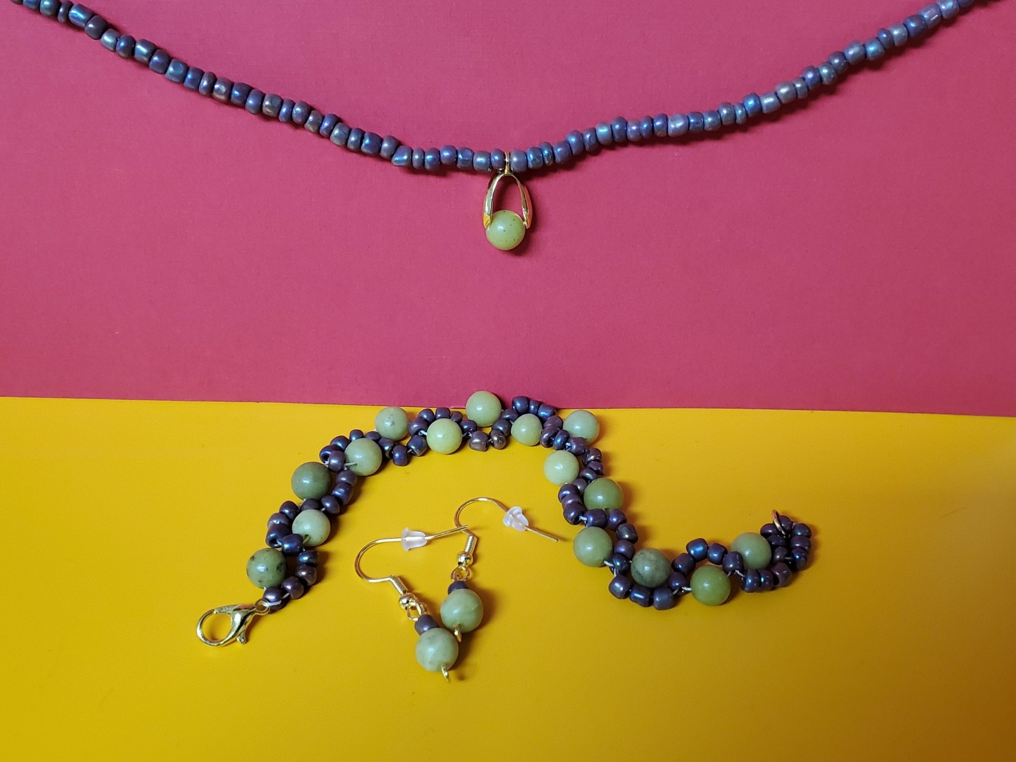 Olive Jade beaded set start the summer off in style - Arts & Scraps