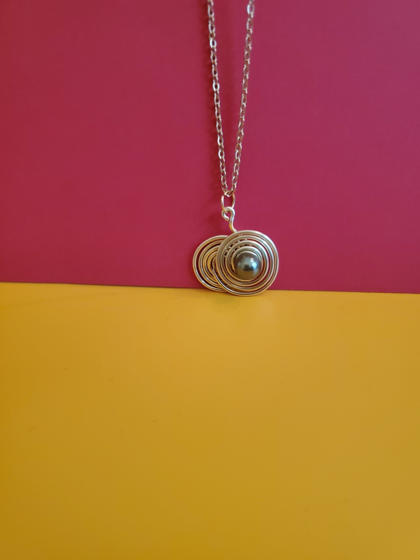 Stainless steel Necklace w/charm - Arts & Scraps