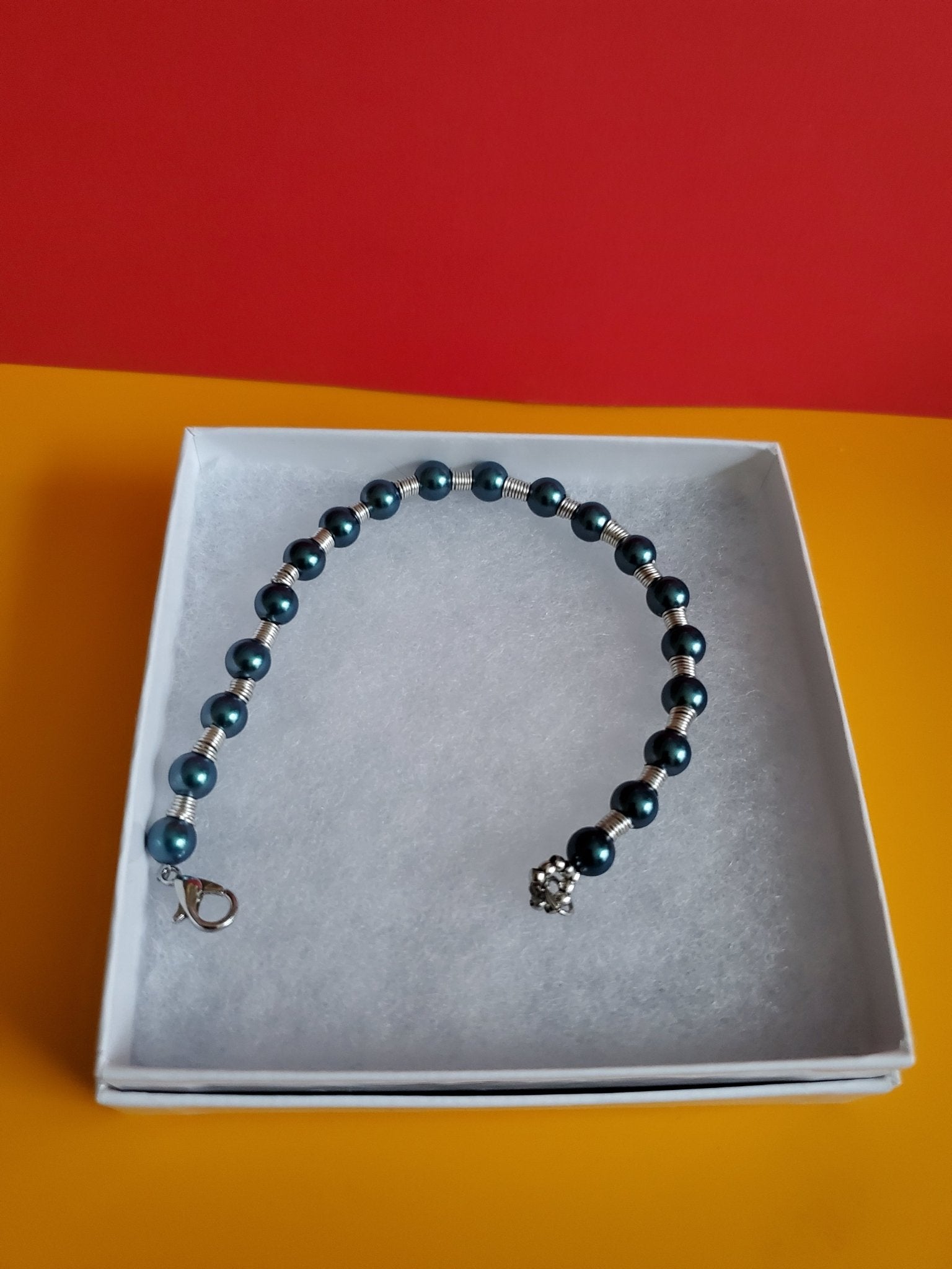 Tahitian look cystal bracelet - Arts & Scraps